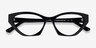 Angelina Black AcetateEyeglass Frames from EyeBuyDirect, Closed View