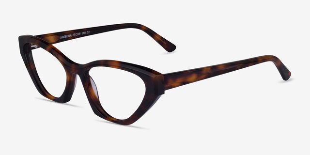 Angelina Tortoise AcetateEyeglass Frames from EyeBuyDirect, Angle View