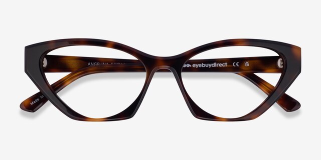 Angelina Tortoise AcetateEyeglass Frames from EyeBuyDirect, Closed View