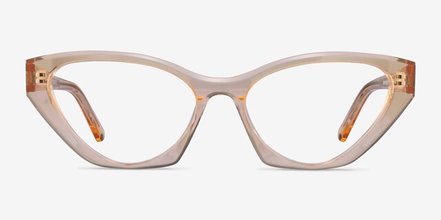 Angelina Crystal Melon AcetateEyeglass Frames from EyeBuyDirect, Front View
