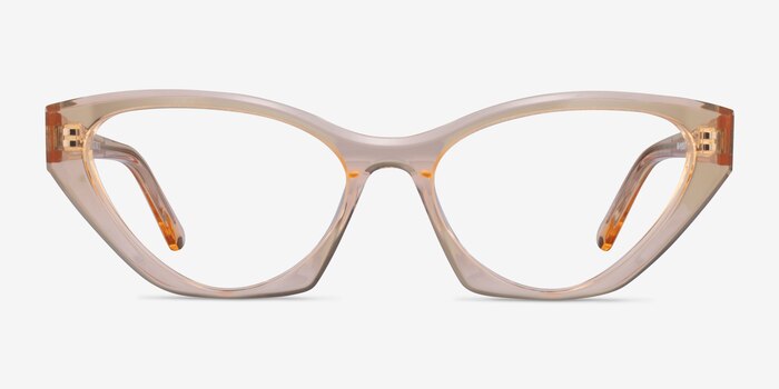 Angelina Crystal Melon Acetate Eyeglass Frames from EyeBuyDirect