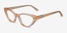 Angelina Crystal Melon AcetateEyeglass Frames from EyeBuyDirect, Angle View