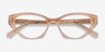 Angelina Crystal Melon AcetateEyeglass Frames from EyeBuyDirect, Closed View
