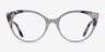 Leilani Ivory Tortoise Clear AcetateEyeglass Frames from EyeBuyDirect, Front View