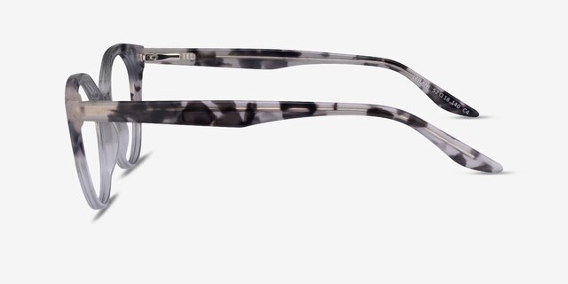 Leilani Ivory Tortoise Clear AcetateEyeglass Frames from EyeBuyDirect, Side View