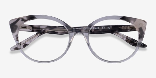 Leilani Ivory Tortoise Clear AcetateEyeglass Frames from EyeBuyDirect, Closed View