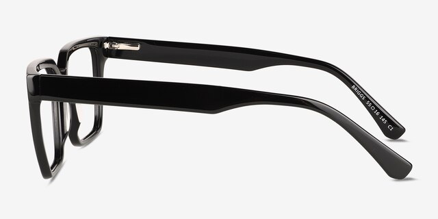 Briggs Black AcetateEyeglass Frames from EyeBuyDirect, Side View