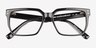 Briggs Black AcetateEyeglass Frames from EyeBuyDirect, Closed View
