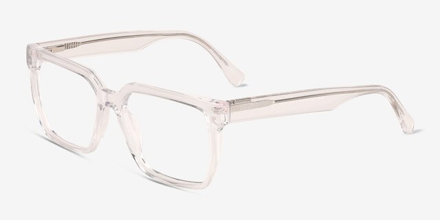 Briggs Clear AcetateEyeglass Frames from EyeBuyDirect, Angle View