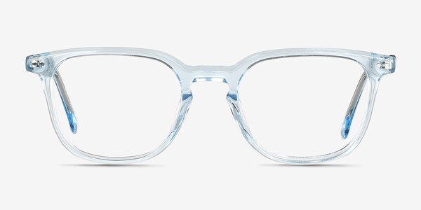 Wesley Clear Blue Acetate Eyeglass Frames