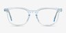 Wesley Clear Blue AcetateEyeglass Frames from EyeBuyDirect, Front View
