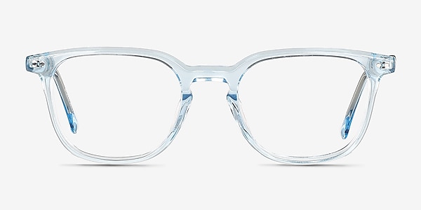 Wesley Clear Blue Acétate Montures de lunettes de vue