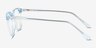 Wesley Clear Blue AcetateEyeglass Frames from EyeBuyDirect, Side View