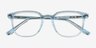 Wesley Clear Blue AcetateEyeglass Frames from EyeBuyDirect, Closed View
