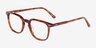 Wesley Tortoise AcetateEyeglass Frames from EyeBuyDirect, Angle View