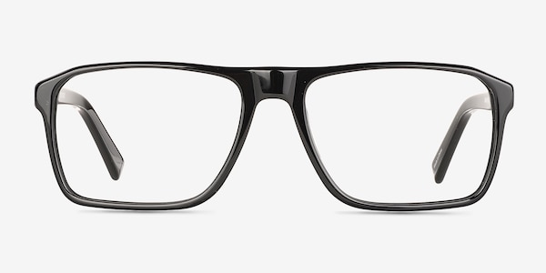 Barnett Solid Black Acetate Eyeglass Frames