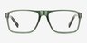 Barnett Crystal Green AcetateEyeglass Frames from EyeBuyDirect, Front View