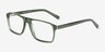 Barnett Crystal Green AcetateEyeglass Frames from EyeBuyDirect, Angle View