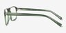 Barnett Crystal Green AcetateEyeglass Frames from EyeBuyDirect, Side View