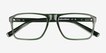 Barnett Crystal Green AcetateEyeglass Frames from EyeBuyDirect, Closed View