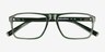Barnett Crystal Green AcetateEyeglass Frames from EyeBuyDirect, Closed View