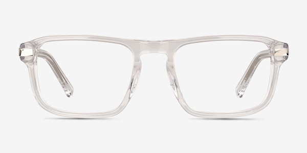 Kiel Clear Shiny Silver Acétate Montures de lunettes de vue