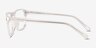 Kiel Clear Shiny Silver AcetateEyeglass Frames from EyeBuyDirect, Side View