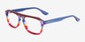 Starry Blue Red Rainbow AcetateEyeglass Frames from EyeBuyDirect, Angle View