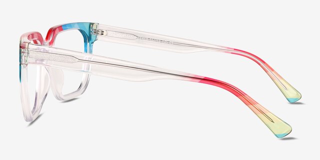 Empowered Rainbow Clear AcetateEyeglass Frames from EyeBuyDirect, Side View