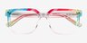 Empowered Rainbow Clear AcetateEyeglass Frames from EyeBuyDirect, Closed View