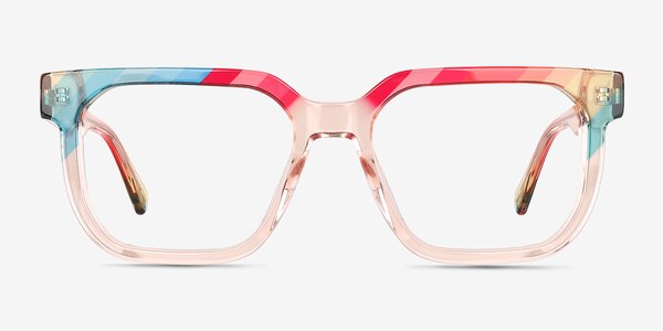 Empowered Rainbow Orange Acétate Montures de lunettes de vue