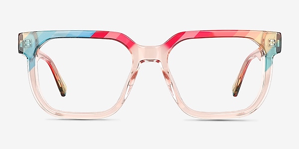 Empowered Rainbow Orange Acetate Eyeglass Frames