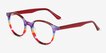 Expression Red Blue Rainbow AcetateEyeglass Frames from EyeBuyDirect, Angle View