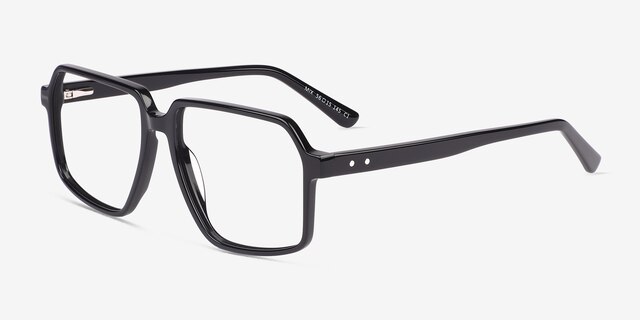 Mix Black AcetateEyeglass Frames from EyeBuyDirect, Angle View