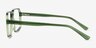 Mix Crystal Green AcetateEyeglass Frames from EyeBuyDirect, Side View