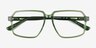 Mix Crystal Green AcetateEyeglass Frames from EyeBuyDirect, Closed View
