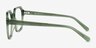 Flare Crystal Green AcétateMontures de lunettes de vue d'EyeBuyDirect, Vue de Côté