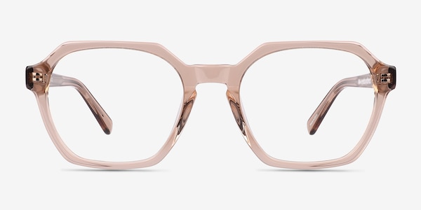 Flare Crystal Brown Acetate Eyeglass Frames