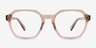 Flare Crystal Brown AcetateEyeglass Frames from EyeBuyDirect, Front View