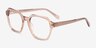 Flare Crystal Brown AcetateEyeglass Frames from EyeBuyDirect, Angle View