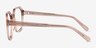 Flare Crystal Brown AcetateEyeglass Frames from EyeBuyDirect, Side View