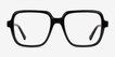Saturday Black AcetateEyeglass Frames from EyeBuyDirect, Front View