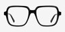 Saturday Black AcetateEyeglass Frames from EyeBuyDirect, Front View