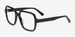 Saturday Black AcetateEyeglass Frames from EyeBuyDirect, Angle View