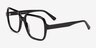 Saturday Black AcetateEyeglass Frames from EyeBuyDirect, Angle View