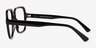 Saturday Black AcetateEyeglass Frames from EyeBuyDirect, Side View