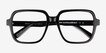 Saturday Black AcetateEyeglass Frames from EyeBuyDirect, Closed View