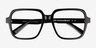 Saturday Black AcetateEyeglass Frames from EyeBuyDirect, Closed View