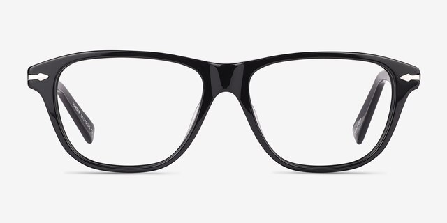 Harbor Black AcetateEyeglass Frames from EyeBuyDirect, Front View