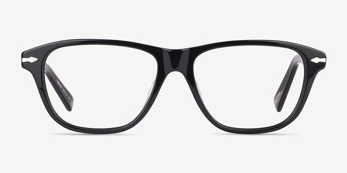 Harbor Black Acetate Eyeglass Frames from EyeBuyDirect